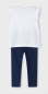 Preview: Mayoral - 2-teiliges Set/ T-Shirt weiß & Leggings blau